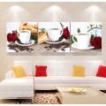 3 Panel Wall Art Oil Painting Coffee Painting Home Decoration Canvas Prints Pictures for Living Room Framed Art Mc-259